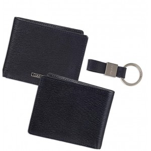 Calvin Klein Men's RFID Blocking Leather Bifold Wallet - Navy
